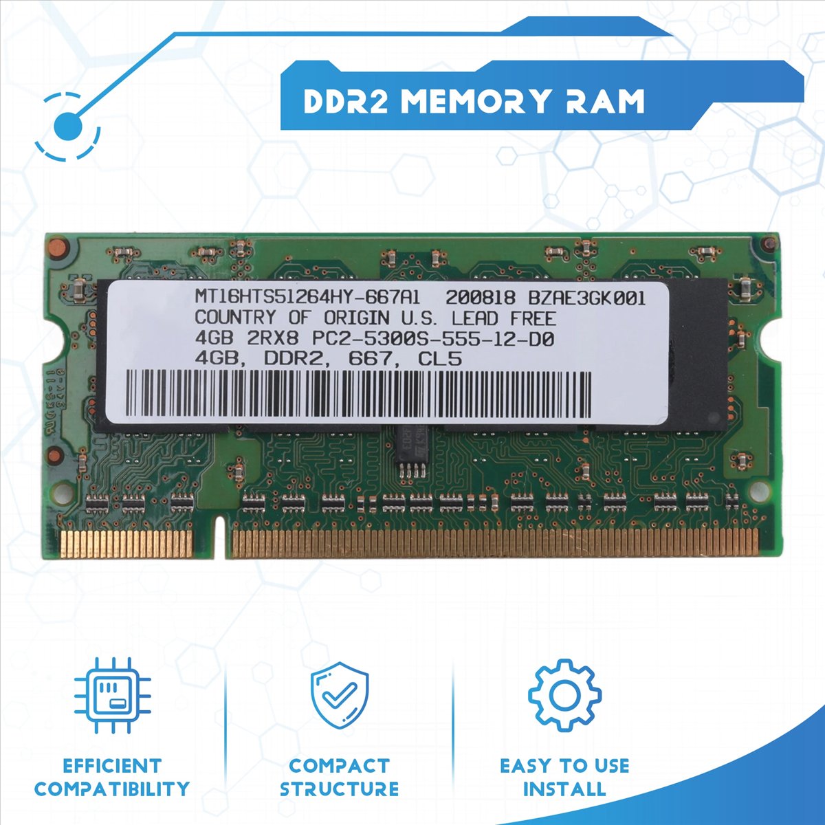 ABAN DDR2 4GB Laptop Ram Memor - đánh giá và giá Ddr2 Ram
