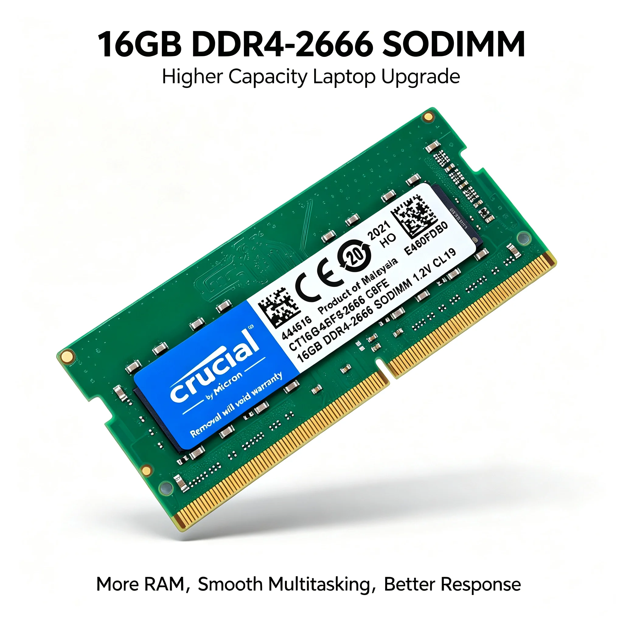 Crucial  1PCS/2PCS DDR4 Laptop - đánh giá và giá Ddr4 3200 16Gb